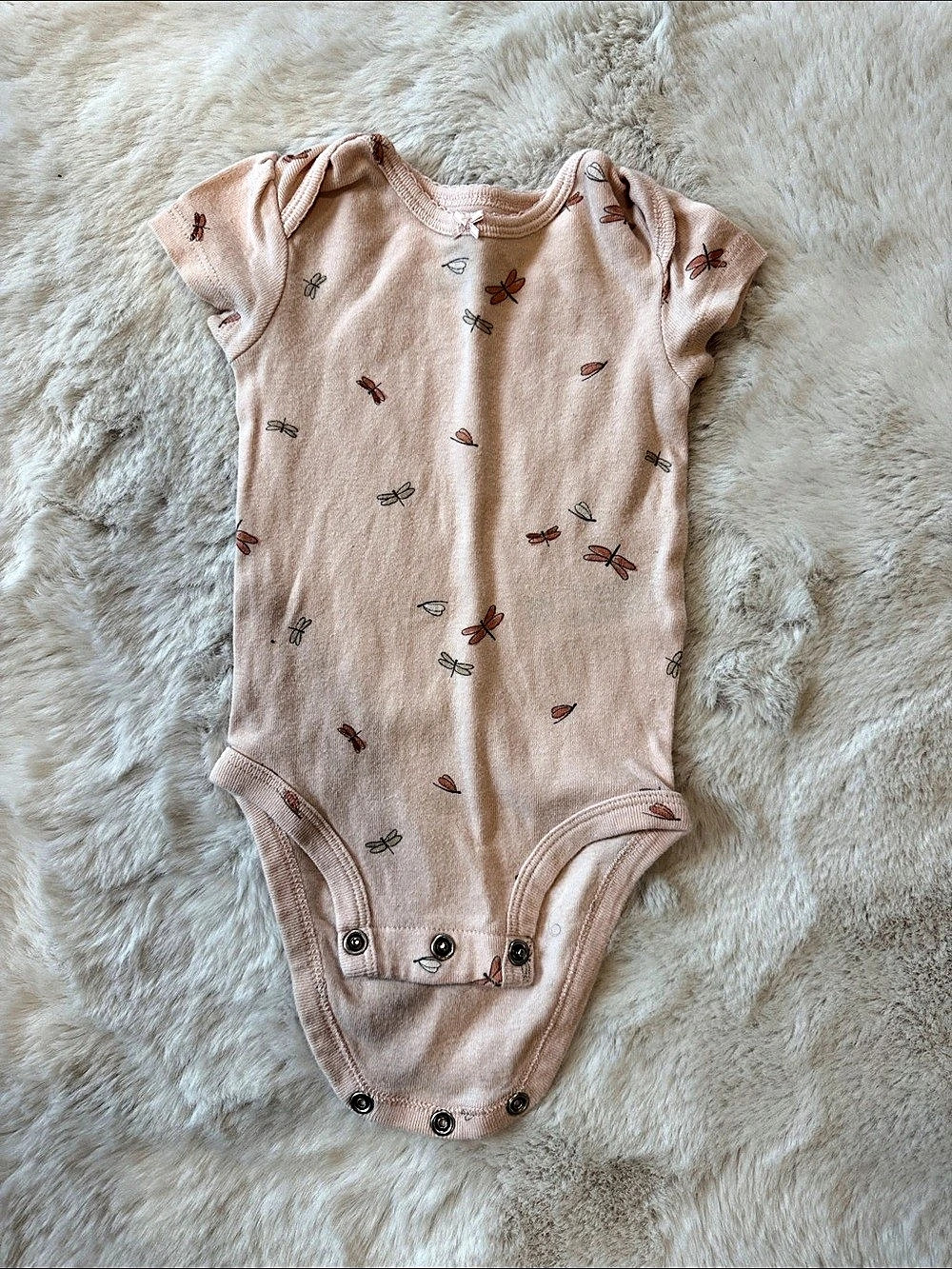 Carter's Light Pink Dragonfly Print Bodysuit